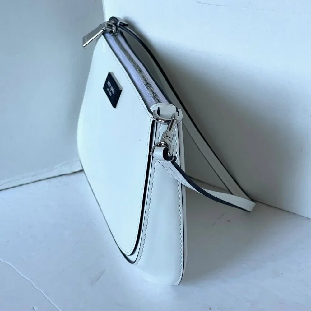 Kate Spade Sam Icon Mini Shoulder Bag White Leather